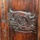 Antique Norman wedding armoire. Carved oak.