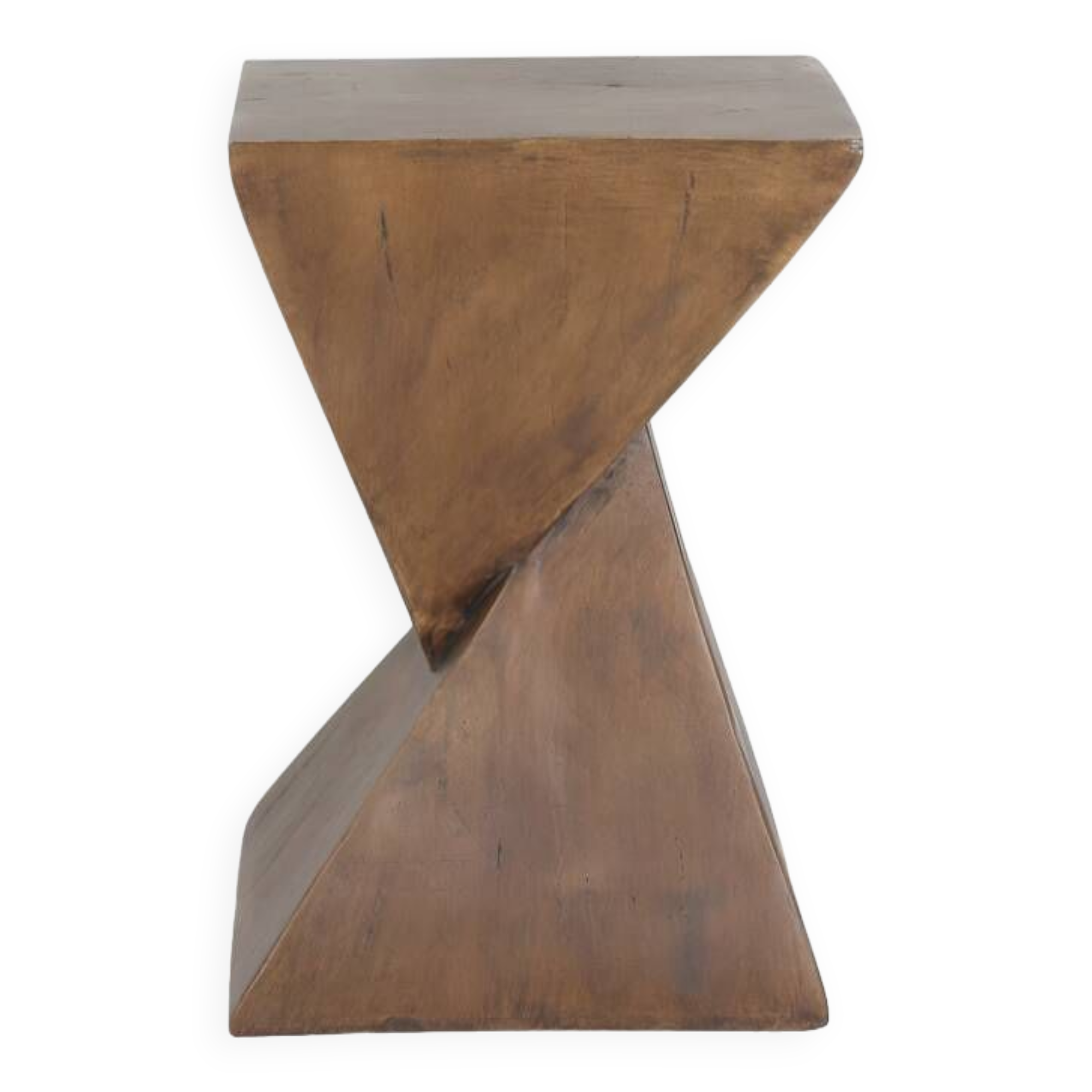 Lightweight Geometric Concrete Side Table, Modern Indoor/Outdoor Accent Table, Multifunctional Table