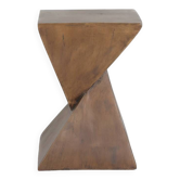 Table d’appoint en béton géométrique léger, table d’accent intérieure/extérieure moderne, table multifonctionnelle