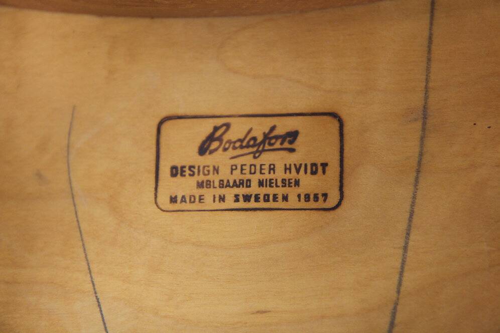 4 chaises, Peter Hvidt & Orla Mölgaard, Suède, 1960