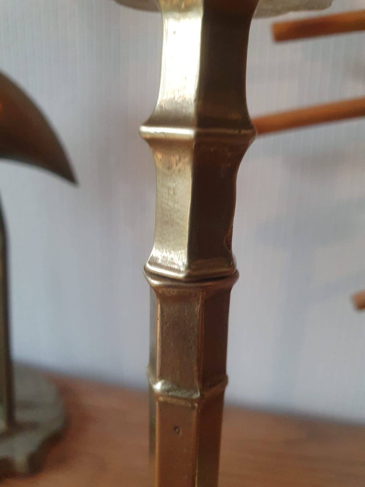 Pair of bronze candlesticks