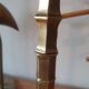 Paire bougeoirs en bronze