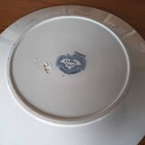 Two antique flat plates from Sarreguemines.