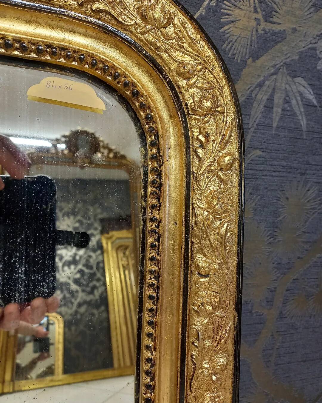 Napoleon III period mirror 84 x 56