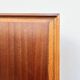 High mahogany cabinet with drop-down front — bar or secretary, custom-made, 1960s