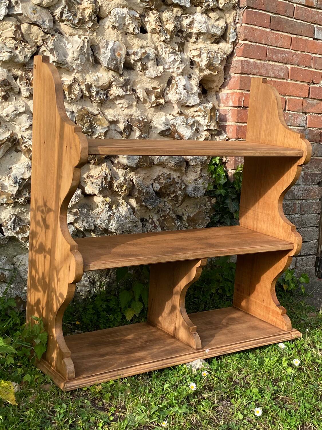 Old wooden shelf