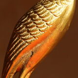 Vintage brass heron