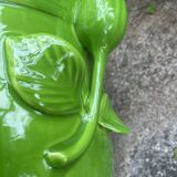Cache-pot vert vernissé