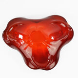 1970s modern Patera, glass bowl, HSG Ząbkowice Poland