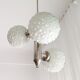 Vintage mid century modern large bubble glass lamp