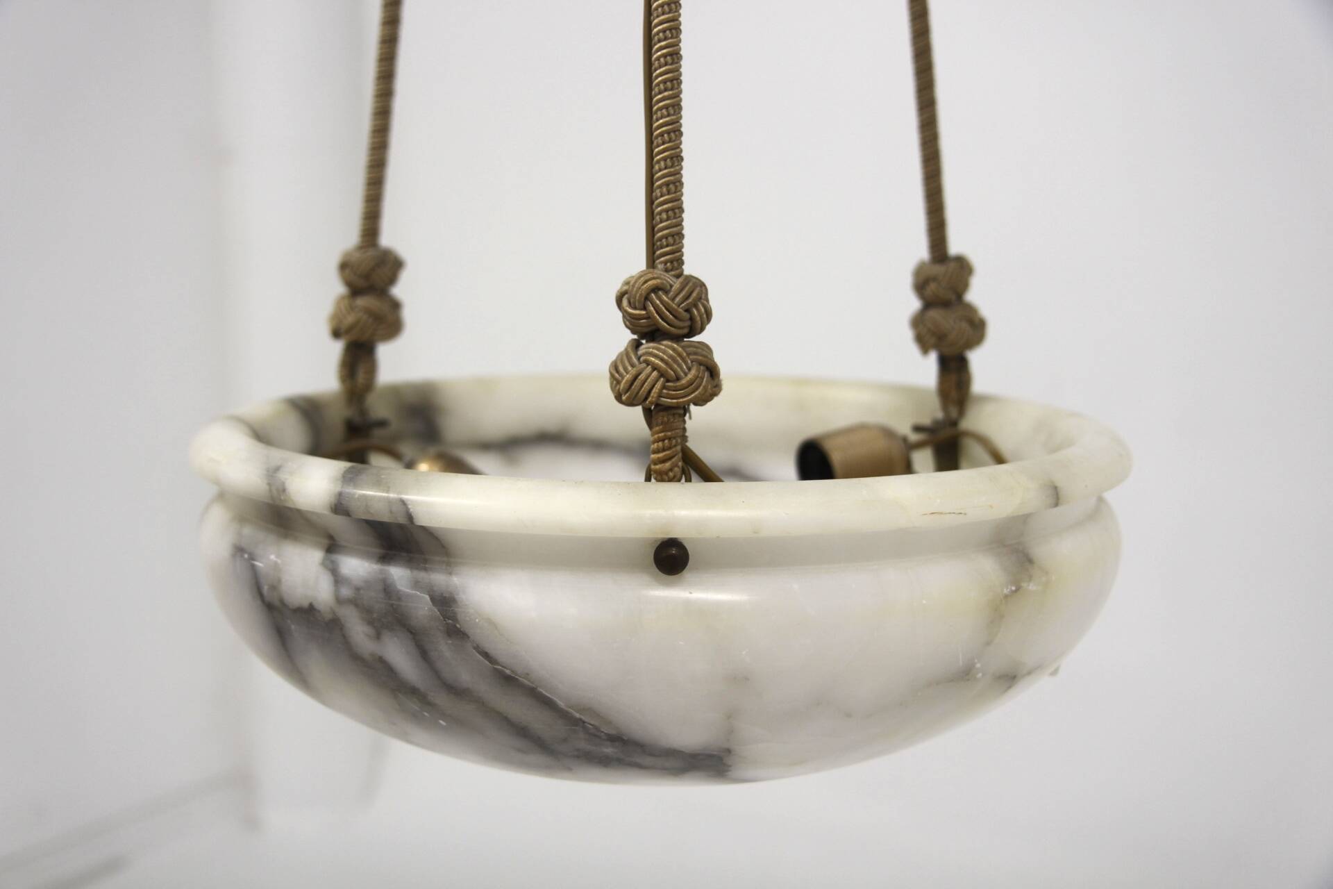 Scandinavian alabaster pendant, Sweden, 1940