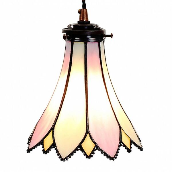 Lampe à suspension Tiffany Lampe à suspension rose Lily