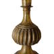 Antique bronze vase with black and red geometric patterns, 13x25cm.