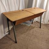 School desk table with locker 1960