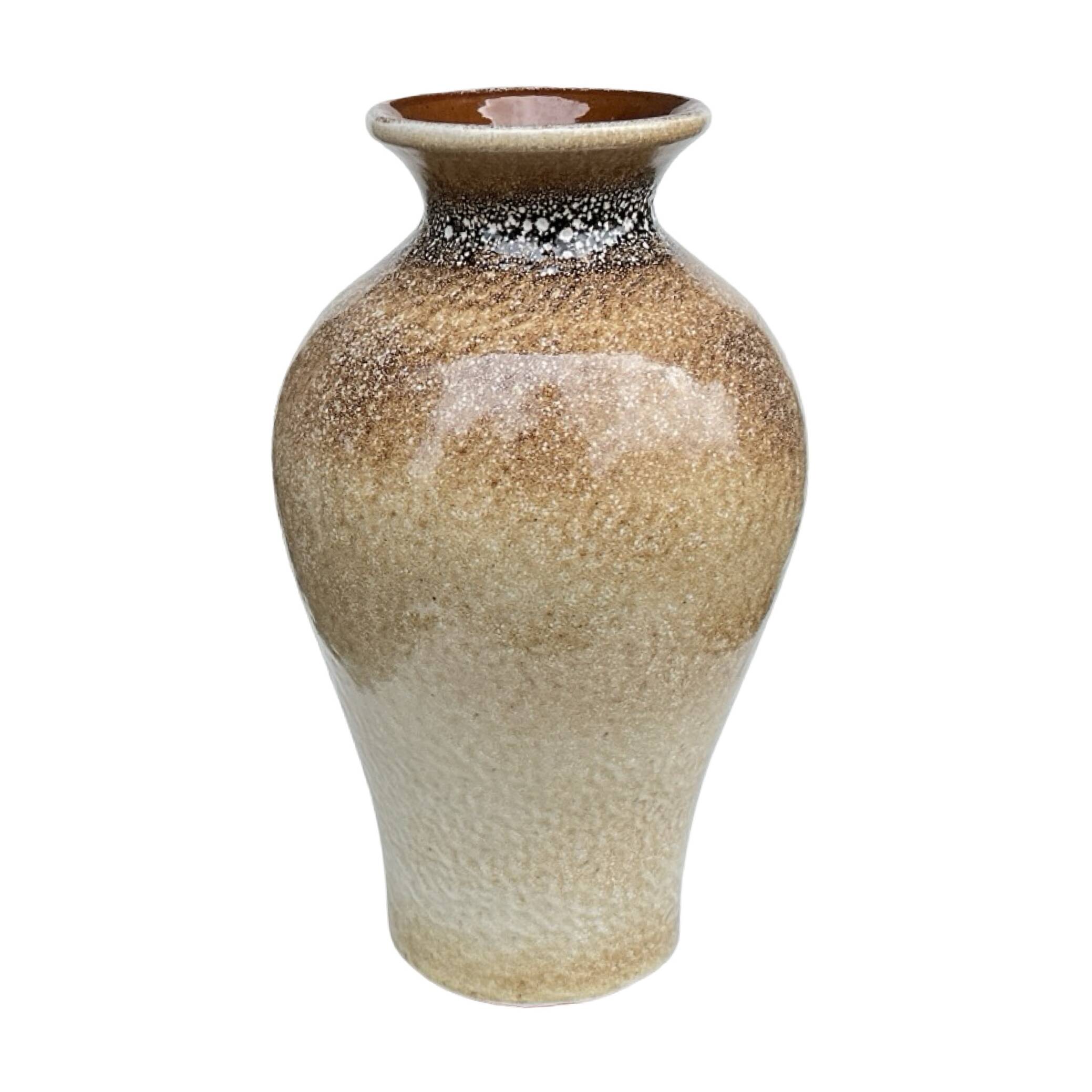 Vase vintage en céramique – émail réactif, Allemagne, années 1960/1970.