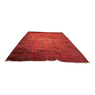 Tapis Afghan en laine, rouge 340/253 cm