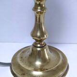 Solid brass lamp with star lampshade