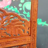 3-panel solid wood screen