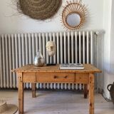 Rustic wooden coffee table