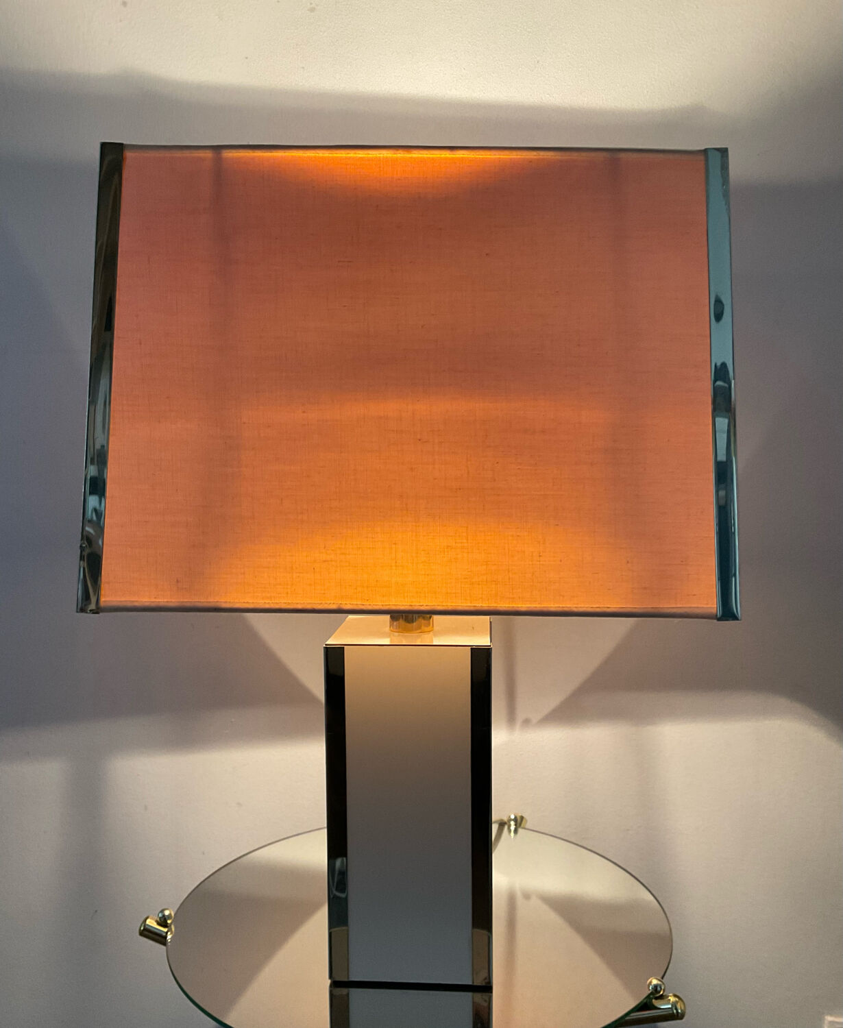 Vintage lamp from the 60s-70s in metal and brass