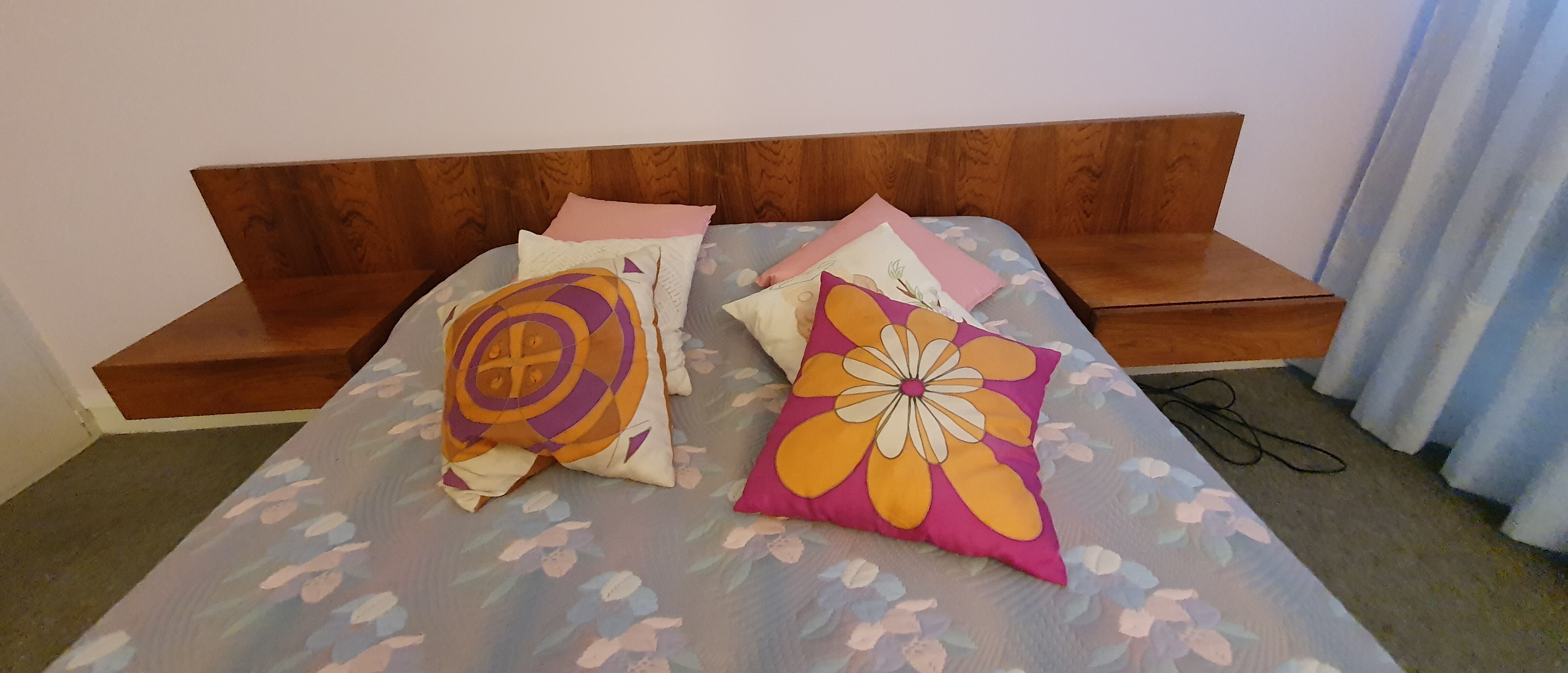 Full room, headboard and dresser