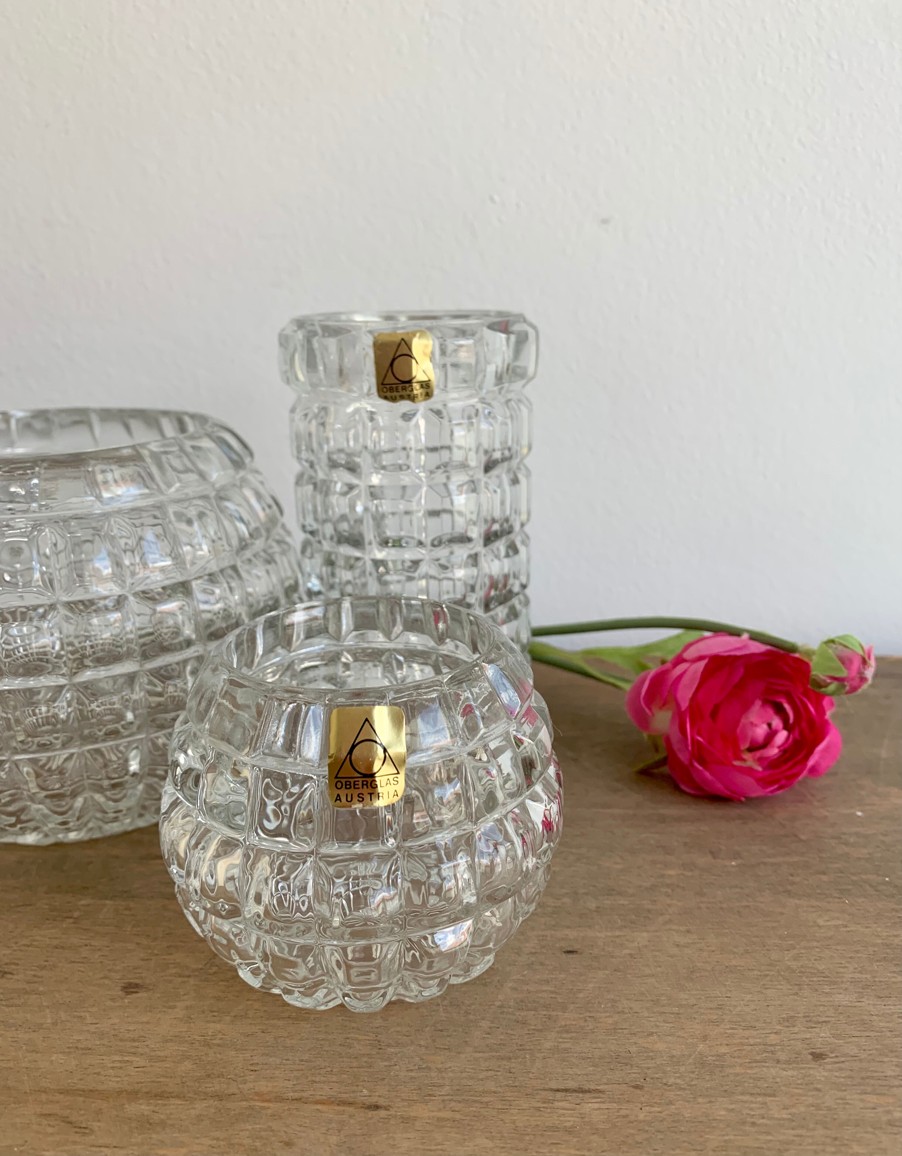 Vases set of 3, Austria, 1970s