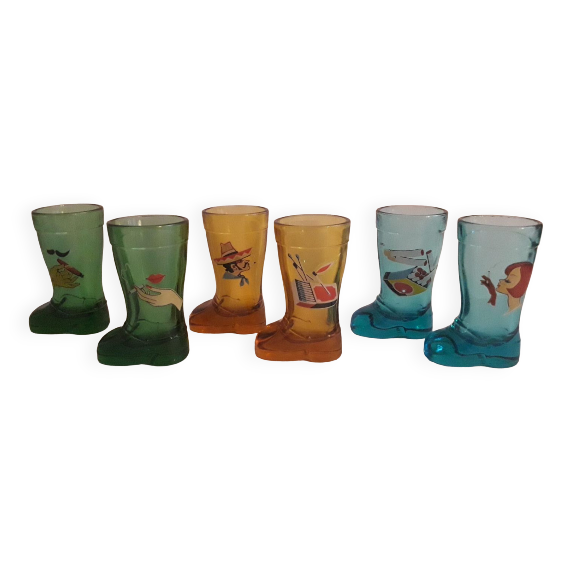 Digestive glasses from the 70s