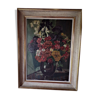 Oil on still life panel