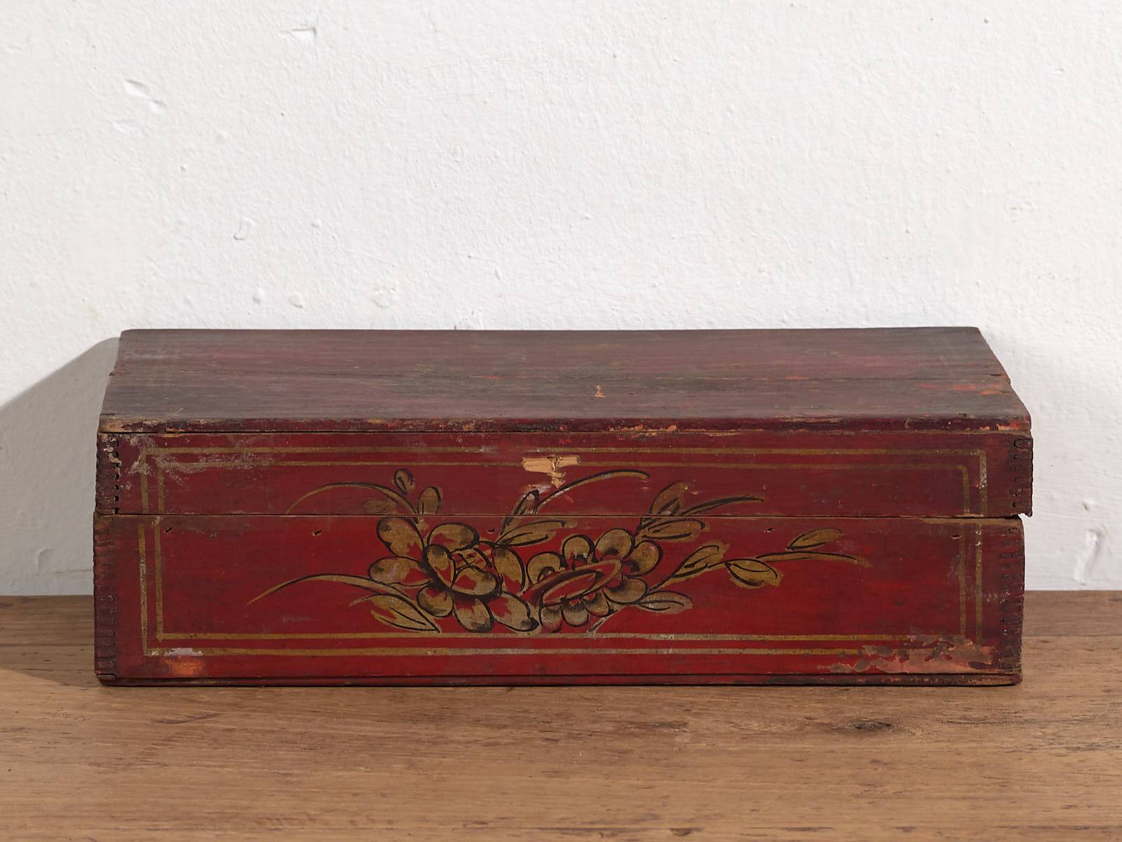 Antique Red Asian Box (c.1900) #13