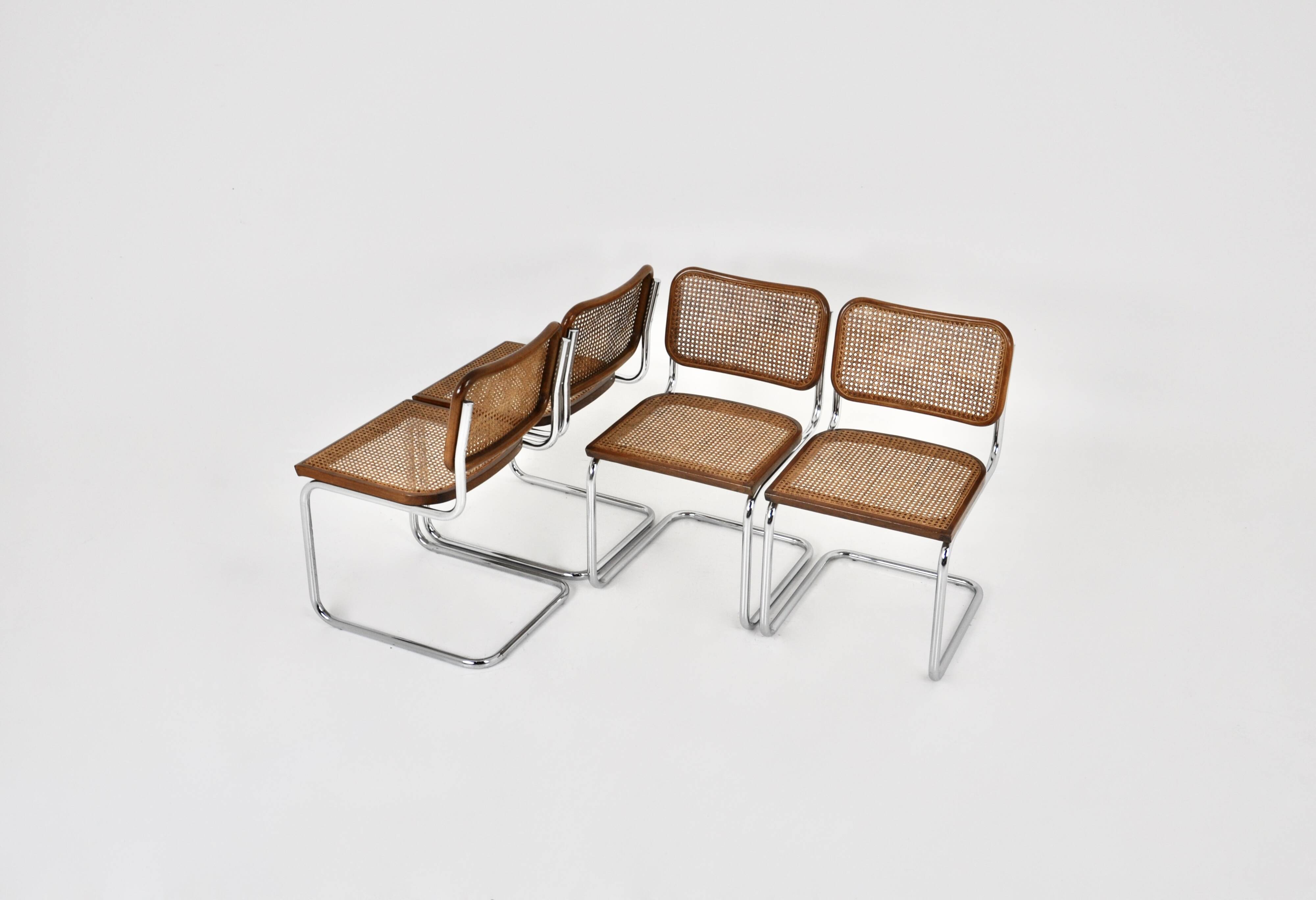 Style B32 Dining Chairs by Marcel Breuer, Set of 4