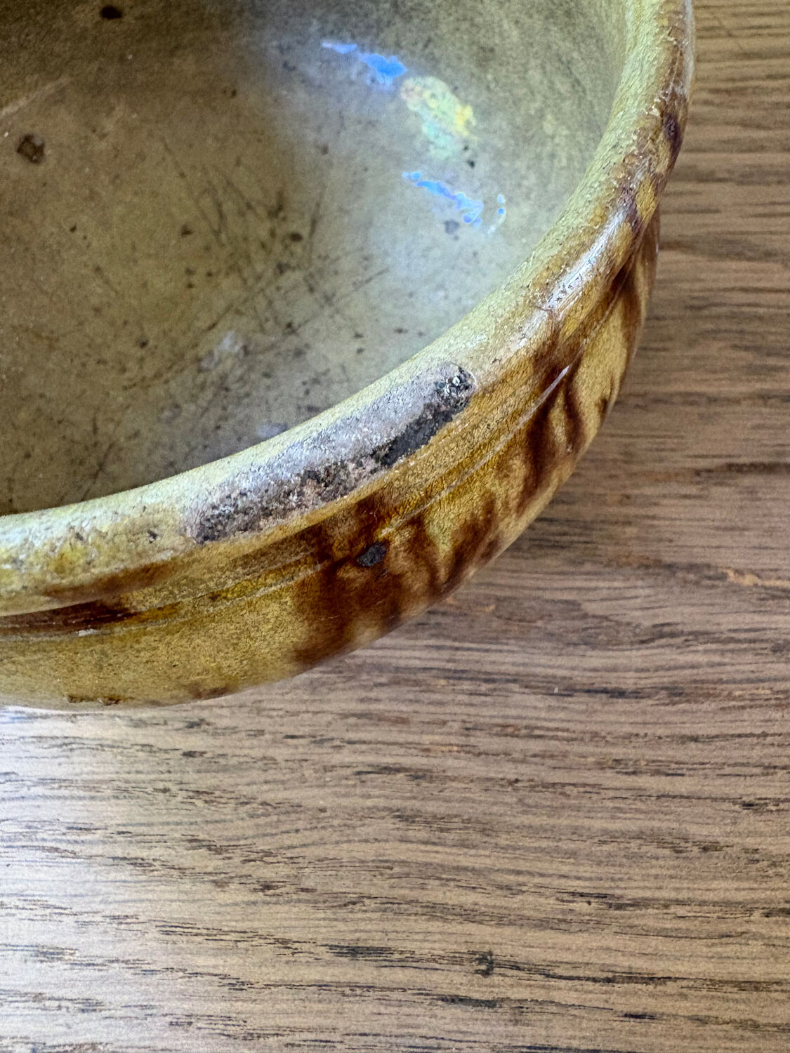 Cache pot en céramique vintage oreilles tressées