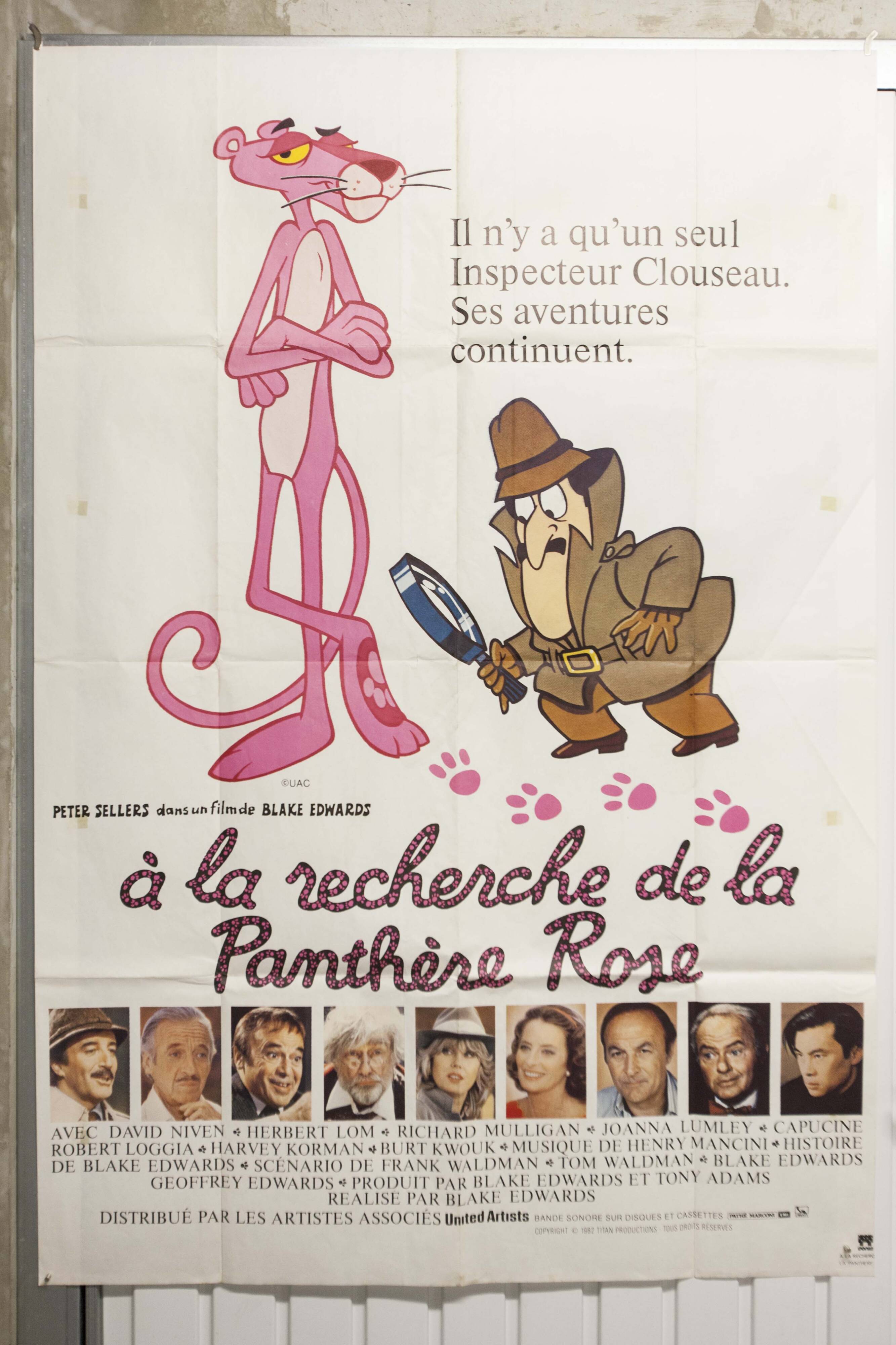 Poster 120x160 "In search of the pink panther" 1982