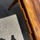 Old wooden table with a drawer
