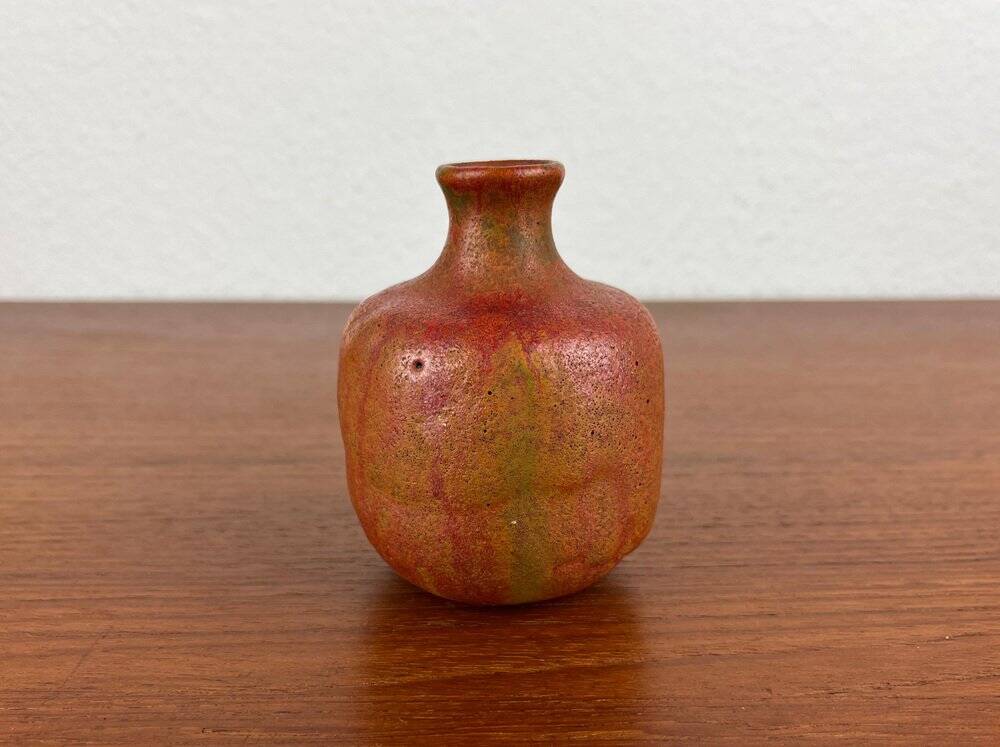 Mid-Century German Brutalist Studio Pottery Vase by Lu and Gerd Grove, 1968