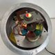 Rare French fibre optic lamp "La Sphérique" — Multicoloured rotating disc