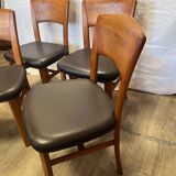 Scandinavian chairs in solid teak from the 1970s.