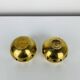 Pair of vintage brass tealight candle holders