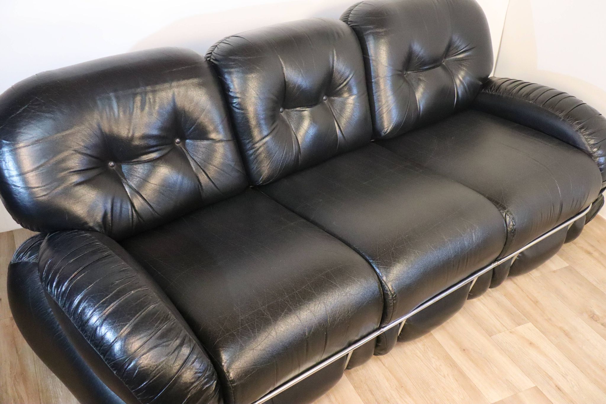 Italian vintage sofa by Adriano Piazzesi 1970