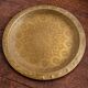 Lot de 2 plateaux en laiton repoussé