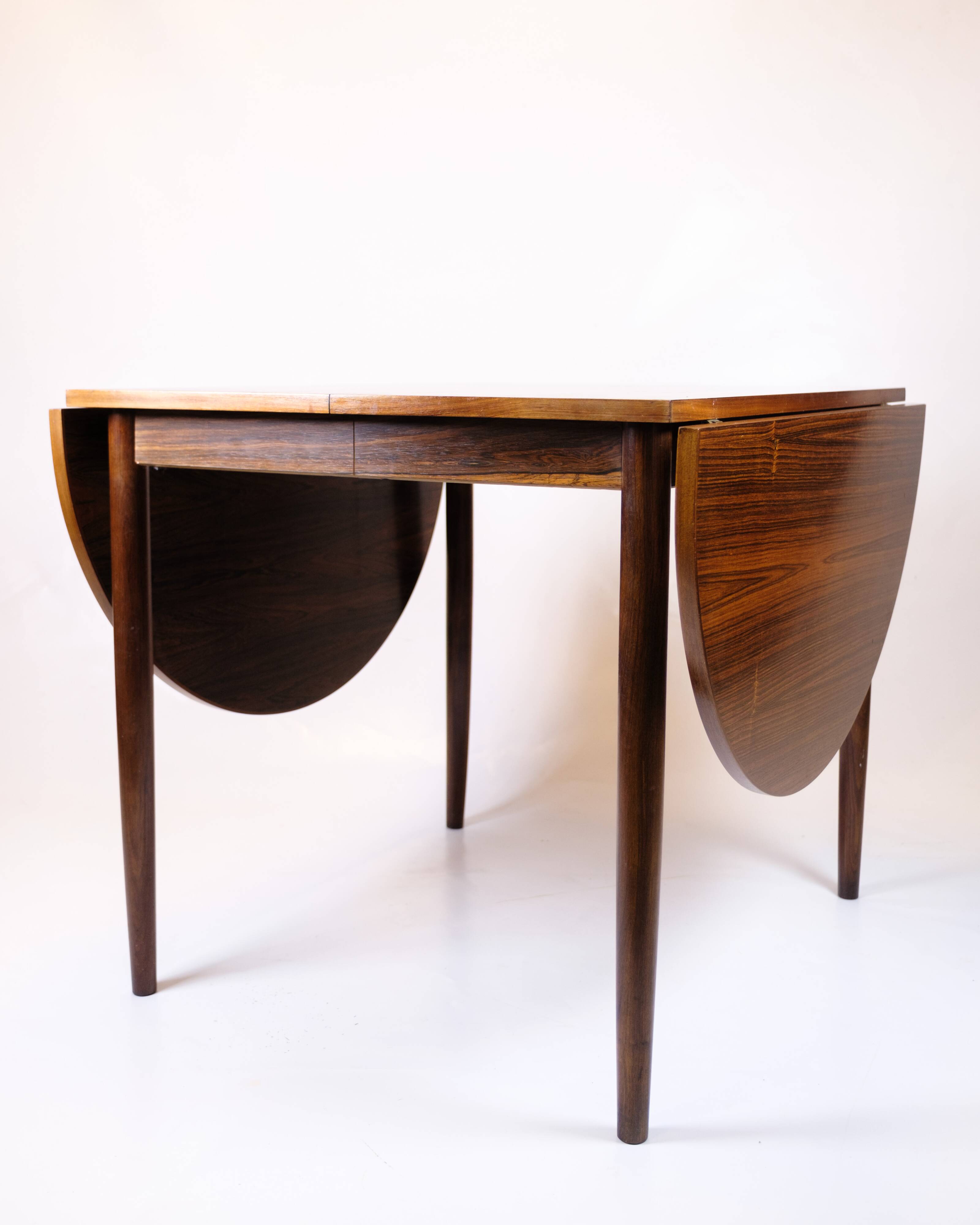 Dining table - Arne Vodder - Rosewood - 2 extension leaves and flaps - 1960s