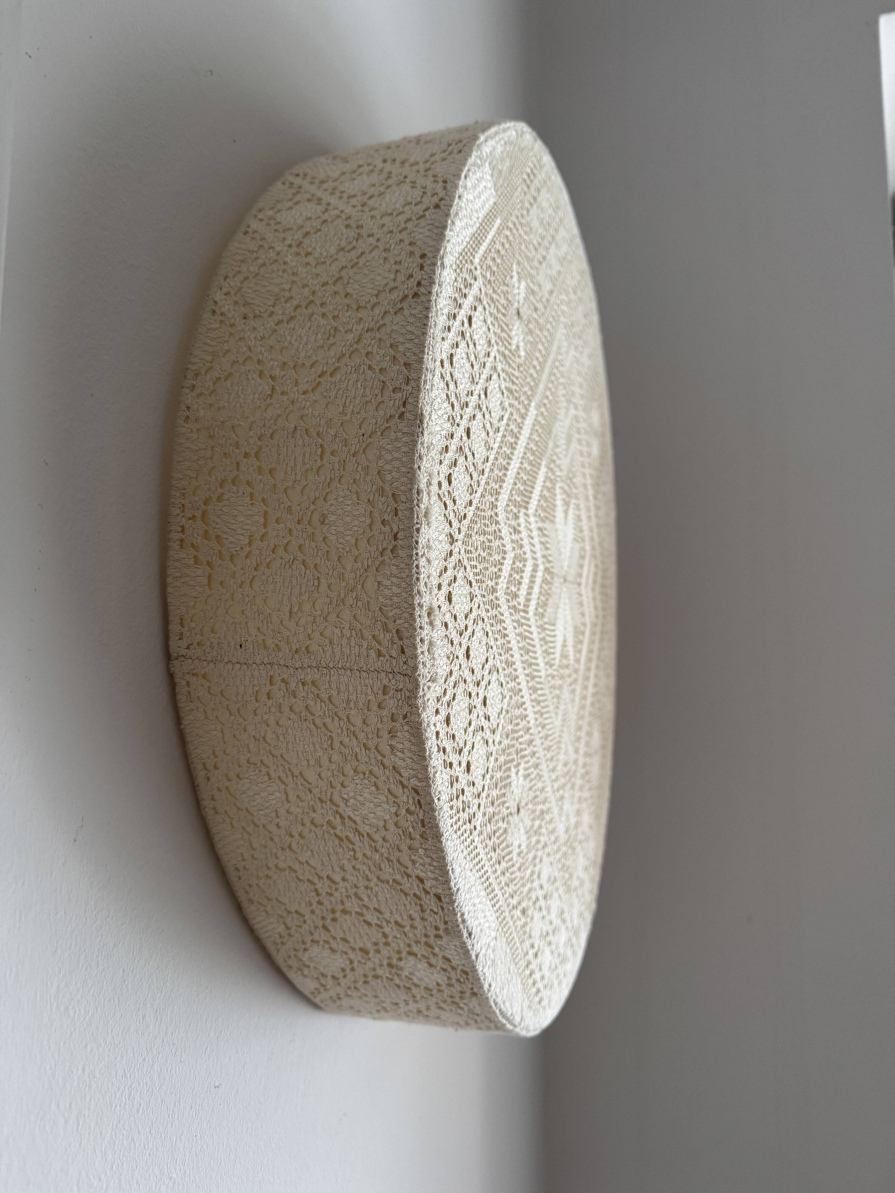 Applique, plafonnier suédois moderne en textile crocheté