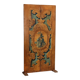 Antique painted poplar screen, landscape, baroque, 18th century