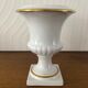 Vase Médicis blanc en porcelaine de Bruxelles