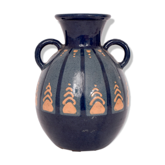 Art Deco terracotta vase. Paul Jacquet, France, 1940s.