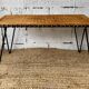 Table basse en rotin Raoul Guys