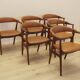 Set of six teak chairs, Danish design, 1970s, made in Denmark