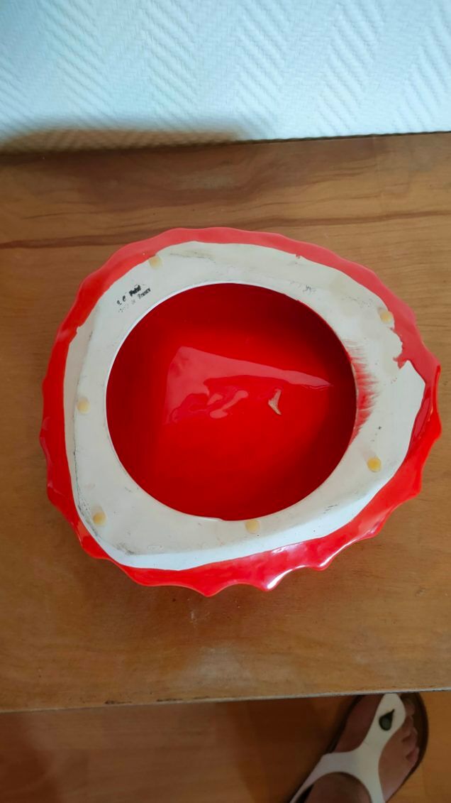 Large empty pocket ceramic capsule shape of jp peiré