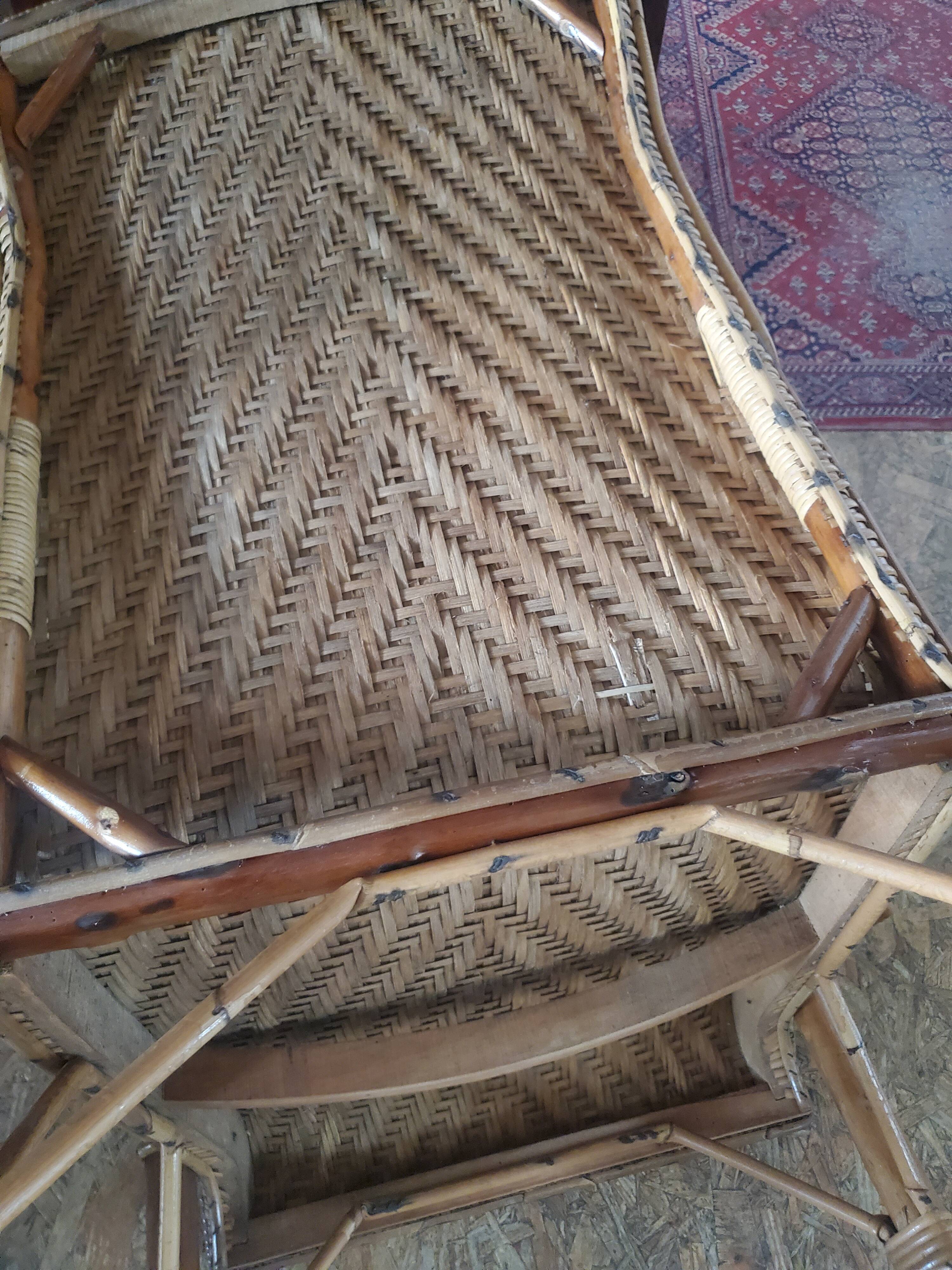 Rattan armchair