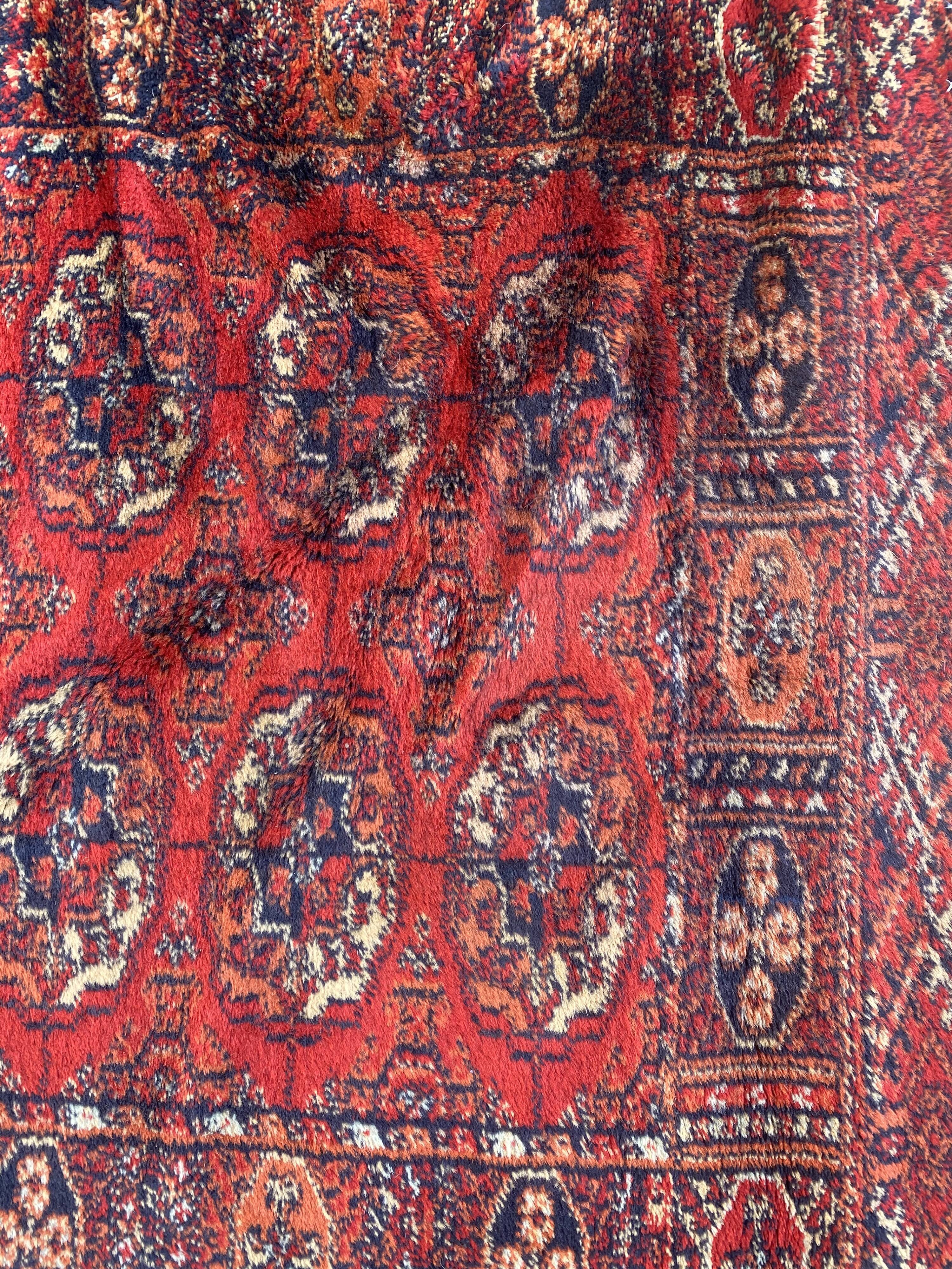 70x142 cm wool bukhara-style carpet