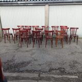 Bistro lot 9 tables and 16 chairs mahieu Jule bry